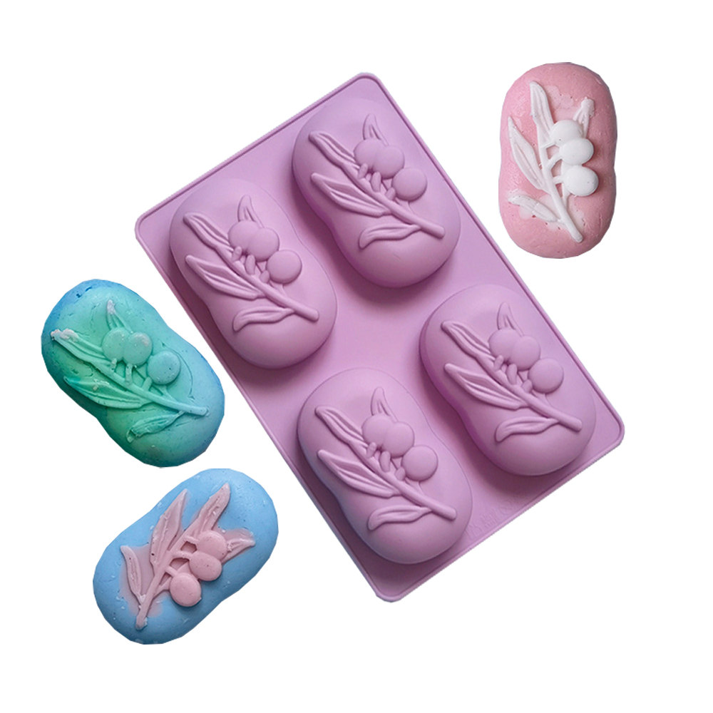 4 Cavities Oval Olive Tree Sil - Candle Supplies Shop 评论和价格