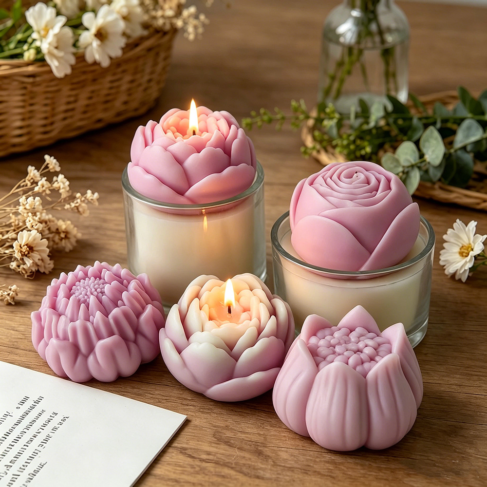 3D Flower Silicone Mold Peony  - Candle Supplies Shop 评论和价格
