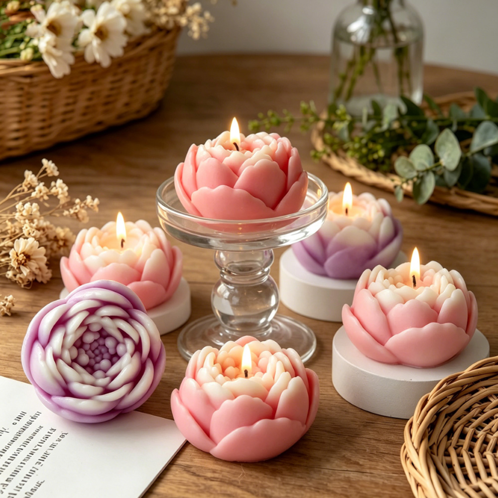 3D Flower Silicone Mold Peony  - Candle Supplies Shop 评论和价格