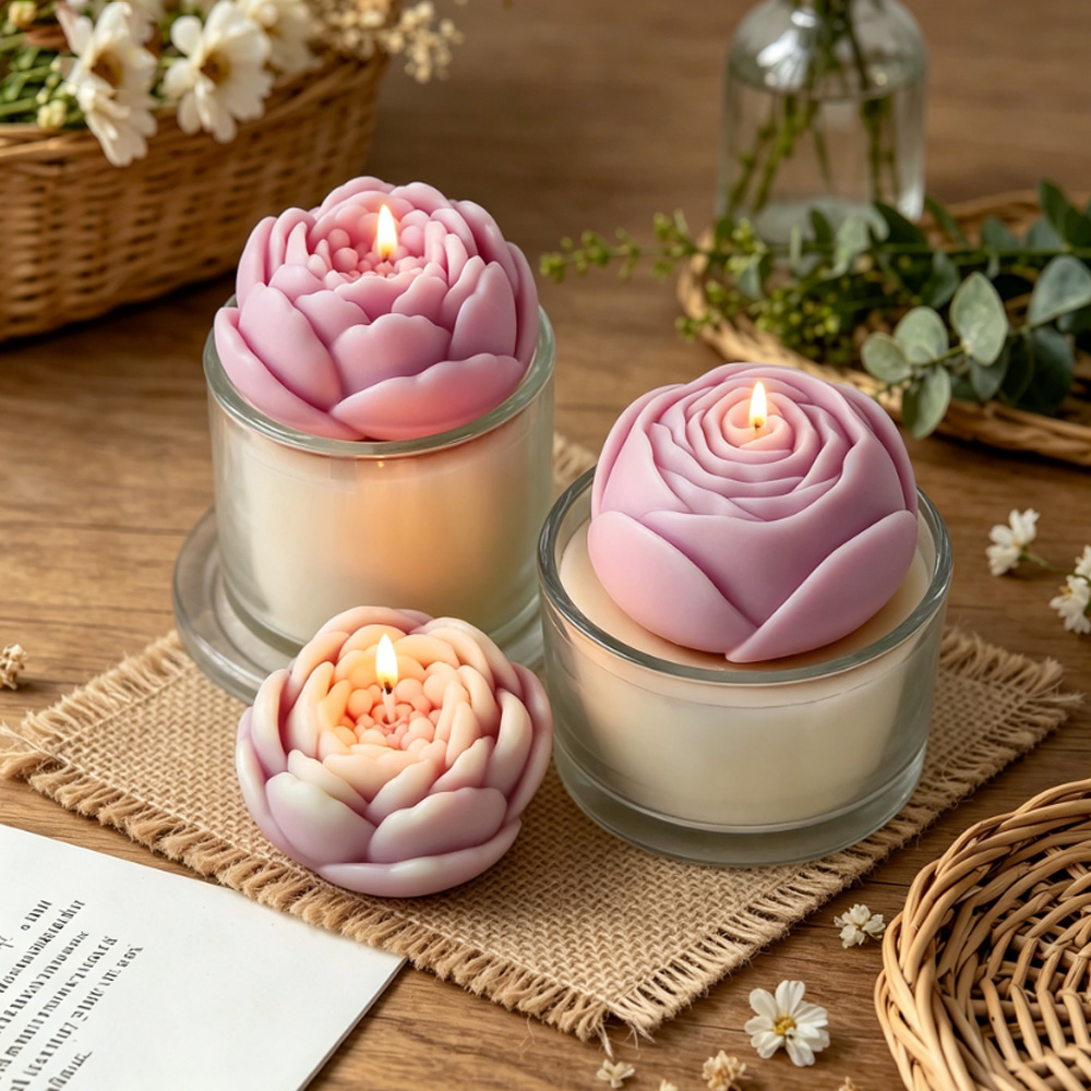 3D Flower Silicone Mold Peony  - Candle Supplies Shop 评论和价格