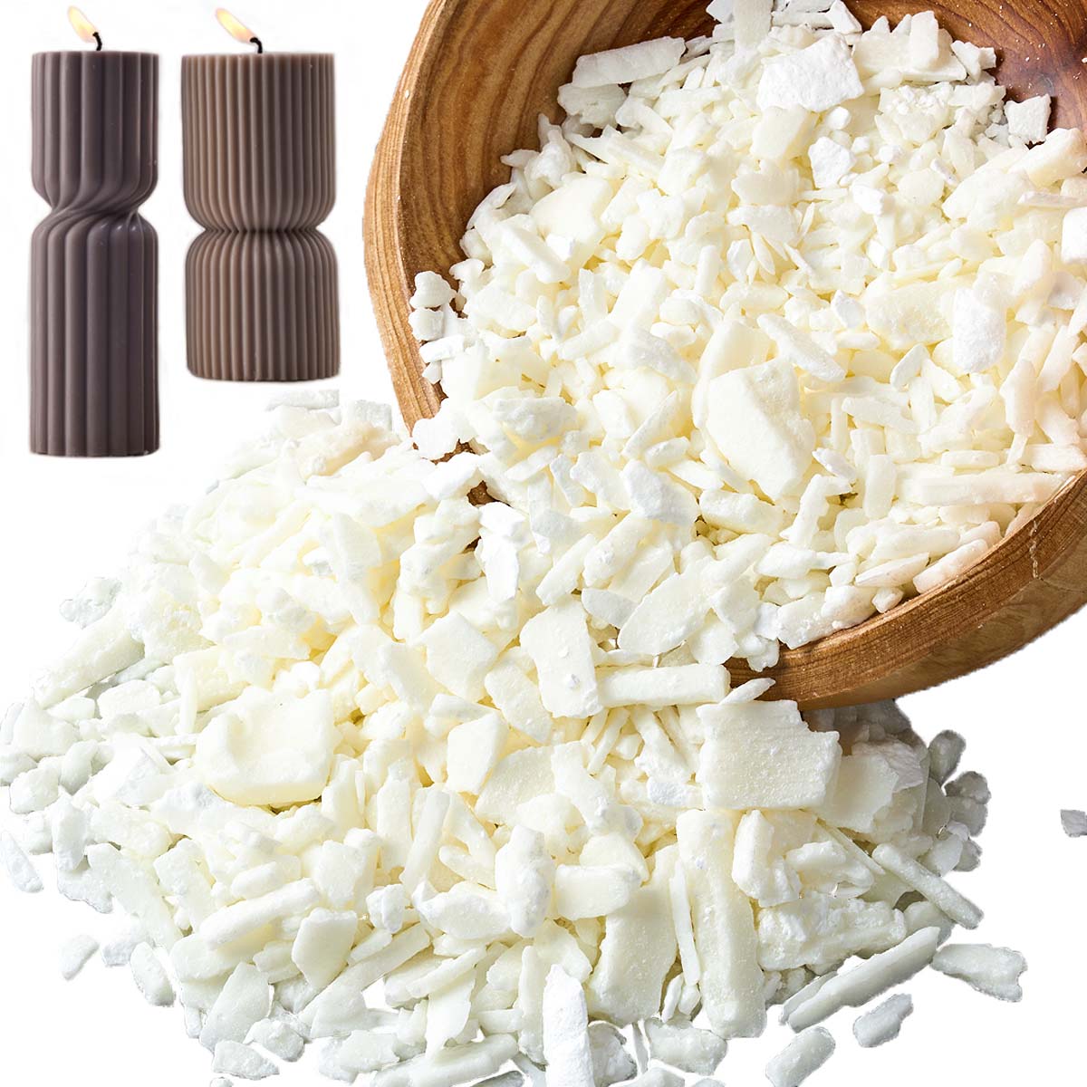 1 Pounds Pure White Soy Wax Fo - Candle Supplies Shop 评论和价格