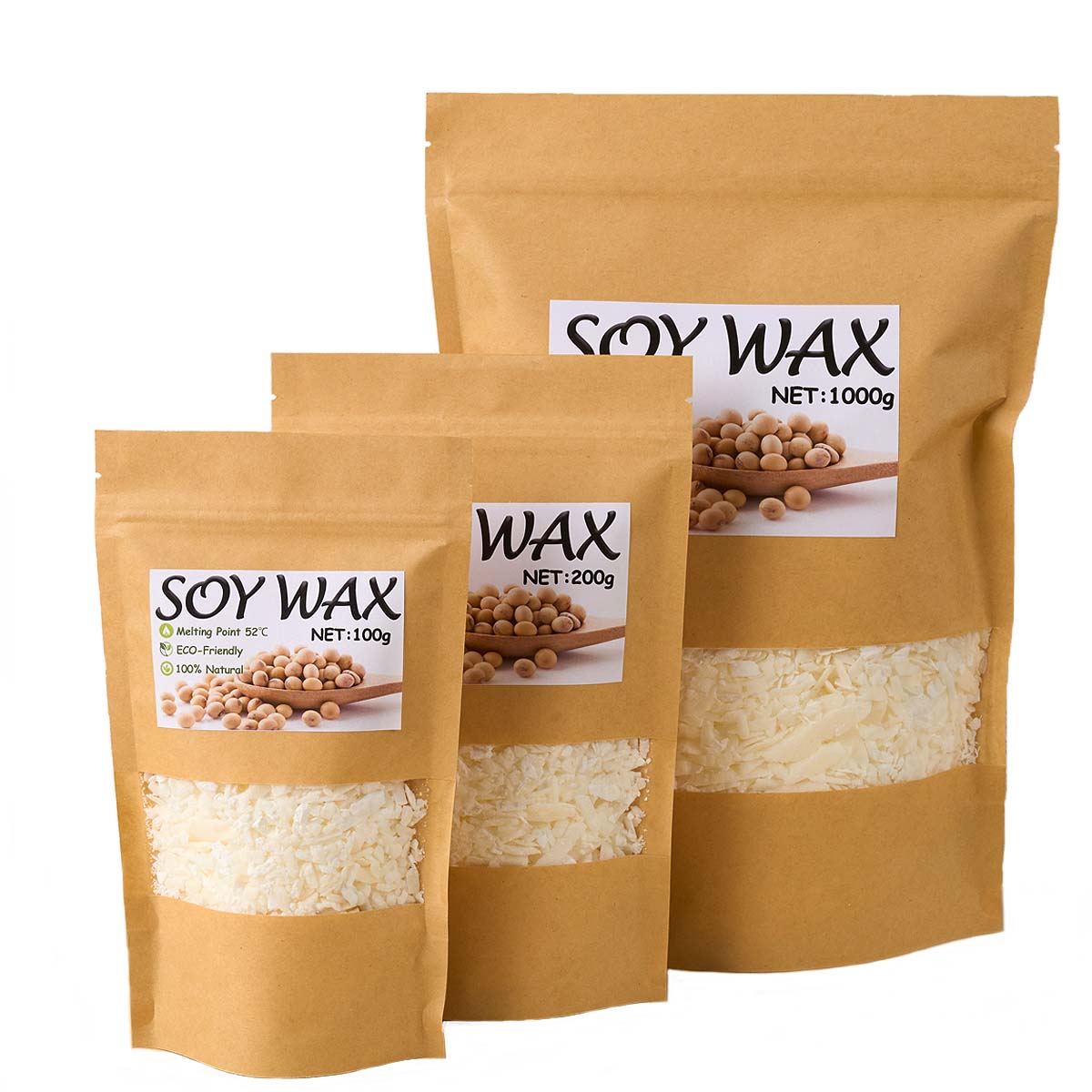 1 Pounds Pure White Soy Wax Fo - Candle Supplies Shop 评论和价格