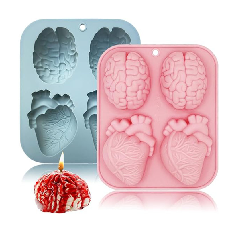 Human Brain And Heart Silicone - Candle Supplies Shop 评论和价格