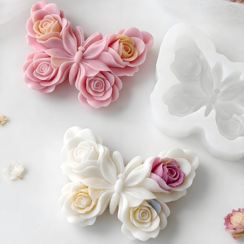 DIY Rose Butterfly Form Silico - Candle Supplies Shop 评论和价格